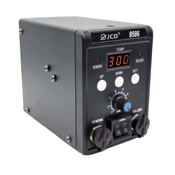 JCD 8586-B Stazione saldante con pistola ad aria calda ed ugelli 700W
