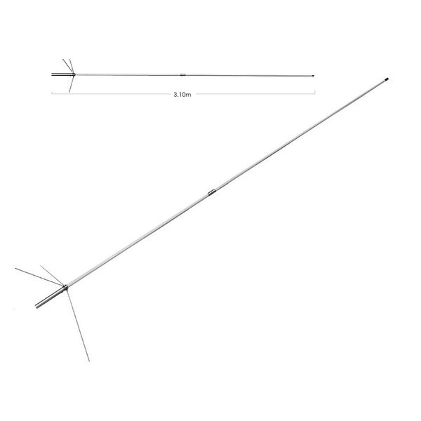 DIAMOND X-300N ORIGINALE ANTENNA 144/430 MHZ 3,10 MT - CONNETTORE N