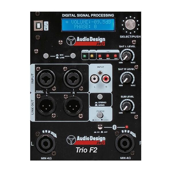 AudioDesign Pro Trio F2 sistema Array Amplificato Attivo SW 18 + 4 Satelliti