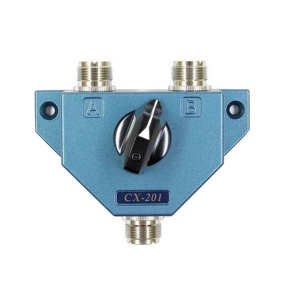 HAM WAY CX-201U COMMUTATORE D’ANTENNA A 2 VIE IN METALLO
