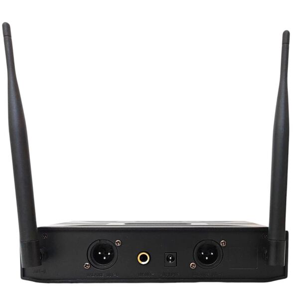 COPPIA MICROFONI WIRELESS PROFESSIONALI UHF GELATI RICARICABILI A BATTERIE