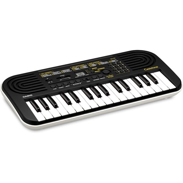 CASIO SA51 Tastiera Pianola Elettronica Musicale 32 Tasti (Nera fondo bianco)