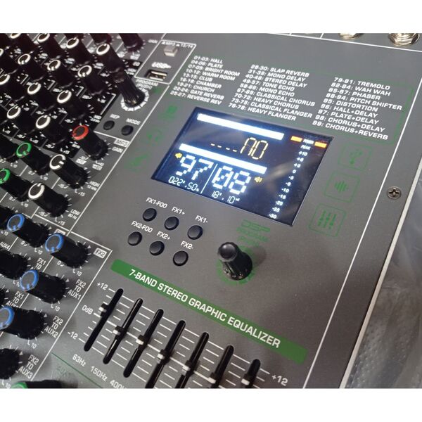 Mixer Audio Professionale 18 Canali 99 + 99 effetti DSP Bluetooth/USB Evoluzione del Montarbo XD-69