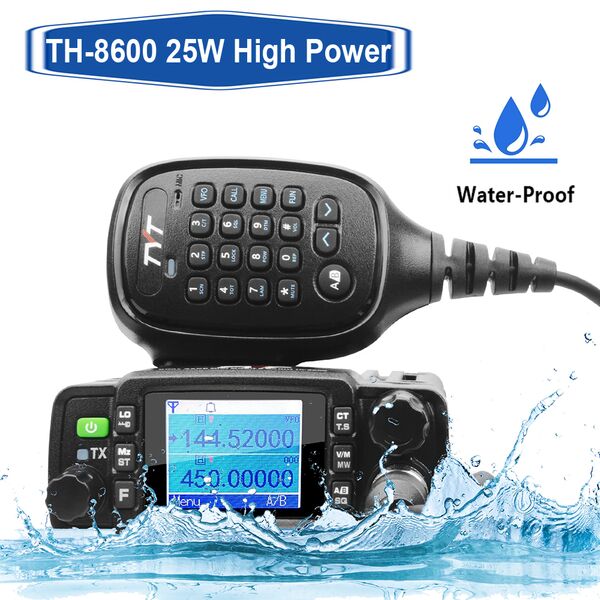TYT TH-8600 25W Radio Mobile IP67 Impermeabile VHF UHF Dual Band