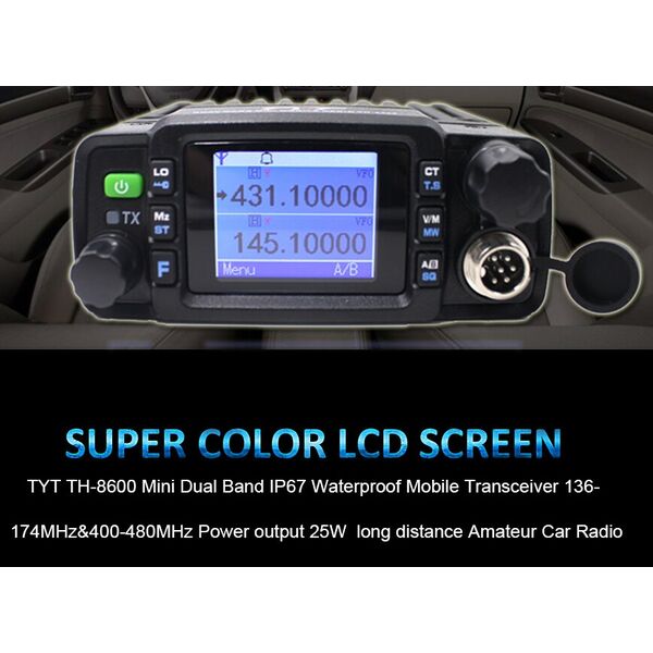 TYT TH-8600 25W Radio Mobile IP67 Impermeabile VHF UHF Dual Band