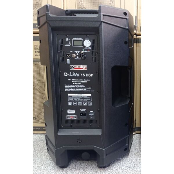 Audiodesign Pro D-LIVE 15 Cassa Amplificata Attiva 15" Professionale 1650W con DSP