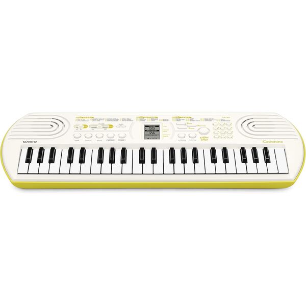 CASIO SA80 Tastiera Pianola Elettronica Musicale 44 Tasti (Bianca fondo verde)