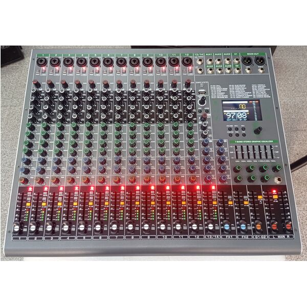 Mixer Audio Professionale 14 Canali 99 + 99 effetti DSP Bluetooth/USB Evoluzione del Montarbo XD-69