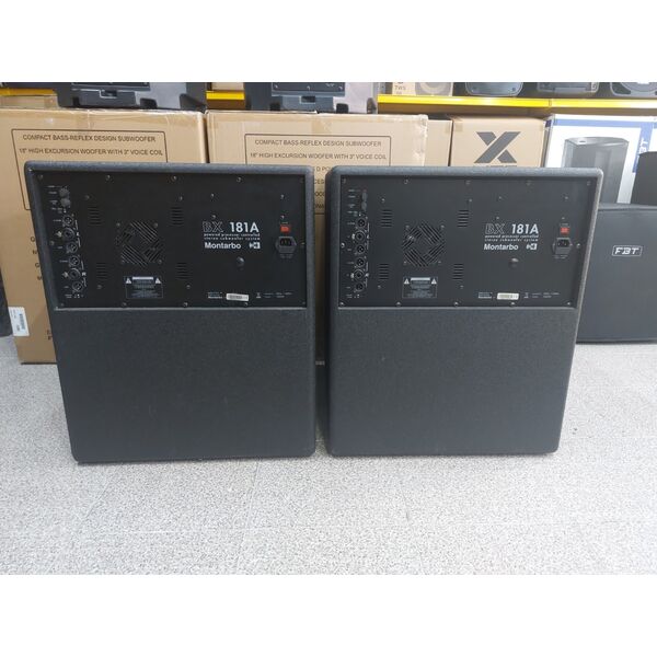 MONTARBO BX181A Coppia Sub Woofer Professionali Attivi