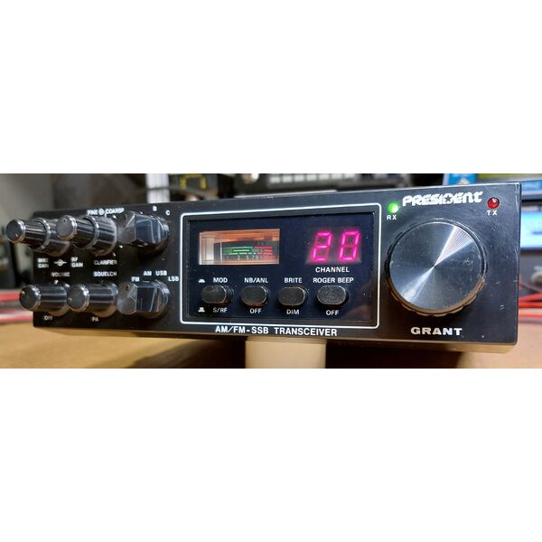 President Grant Nero Serie Limitata doppio Clarifier Radio CB AM FM SSB