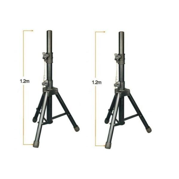 Coppia Stativi aste supporti treppiedi per casse acustiche amplificate attive