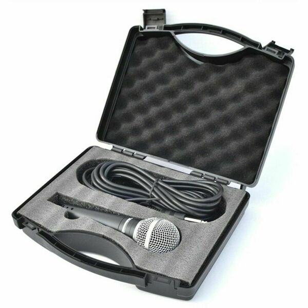 TECHNOSOUND MS 58 microfono professionale + valigetta per karaoke radio speaker