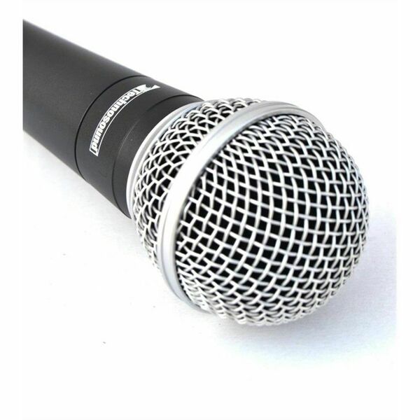 TECHNOSOUND MS 58 microfono professionale + valigetta per karaoke radio speaker