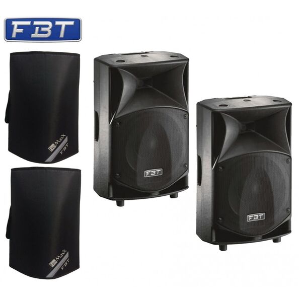 FBT JMaxX 114A V2 + Cover V64 Coppia Casse Amplificate Attive Professionali 1800W