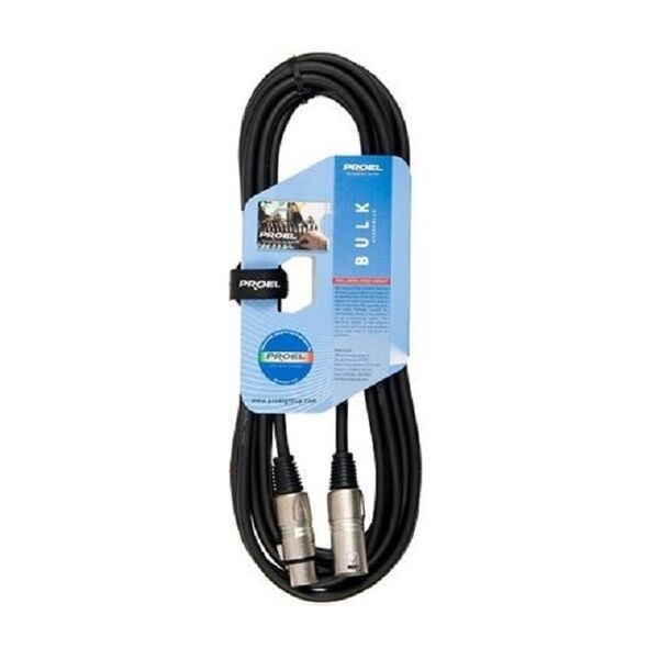 Proel BULK250LU6 Cavo Cannon XLR 3P M a Cannon XLR 3P F da 6 Metri