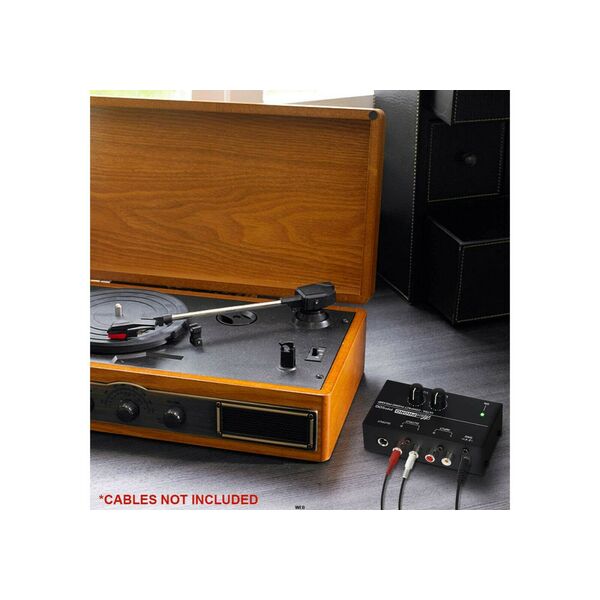 PP500 Preamplificatore per Collegare Giradischi Phono a Aux IN Line CD senza distorsio