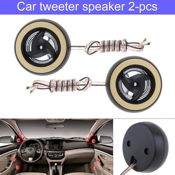 Coppia Tweeter per auto con filtri condensatori e accessori di montaggio
