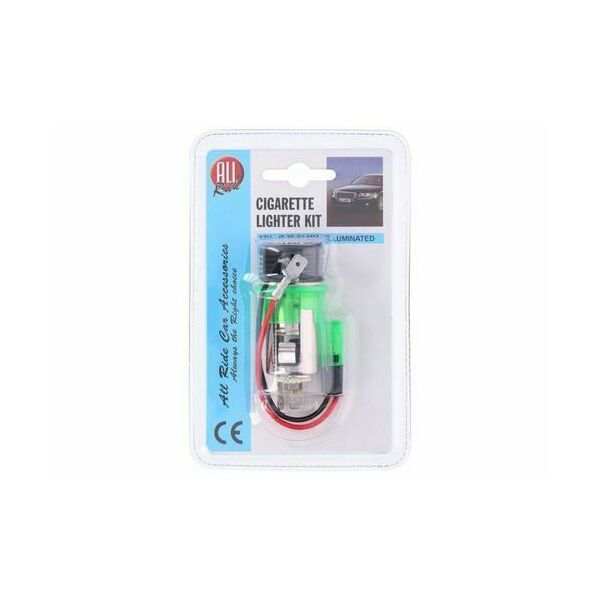 Spinotto Accendisigari da auto con presa integrata 12V 8A All Ride