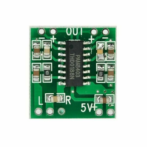Mini Modulo PAM8403 Amplificatore Audio Stereo Digitale 3W + 3W Arduino