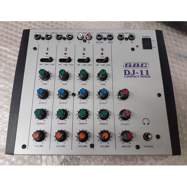 GBC DJ-11 (Ex-Demo) Compact Mixer Audio Passivo