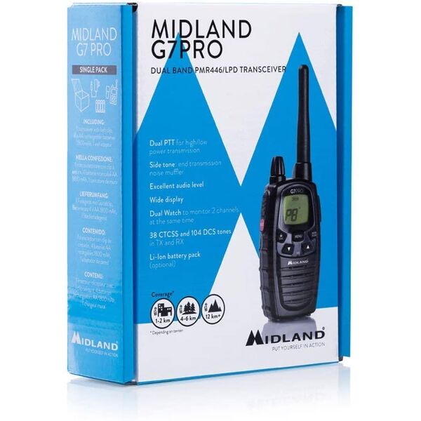 MIDLAND G7 PRO NERO SOFT AIR RADIO