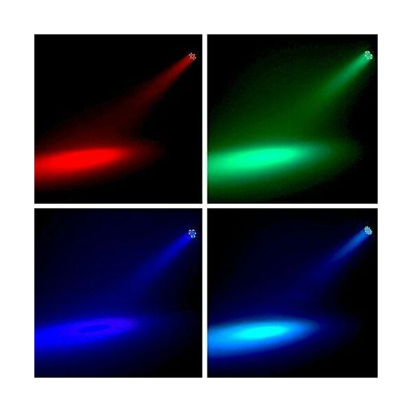 PAR LED RGBW 54 x 3 WATT FLAT CASE PROFESSIONALE DMX PROGRAMMABILE EXTREME SOUND