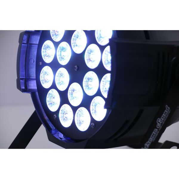 PAR LED RGBW 18x10 WATT FULL COLOR PROFESSIONALE DMX PROGRAMMABILE EXTREME SOUND