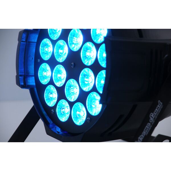 PAR LED RGBW 18x10 WATT FULL COLOR PROFESSIONALE DMX PROGRAMMABILE EXTREME SOUND