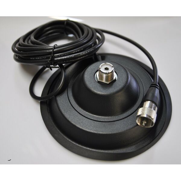 BM-145 BASE MAGNETICA 145 mm CON ATTACCO PL E 4 MT DI CAVO