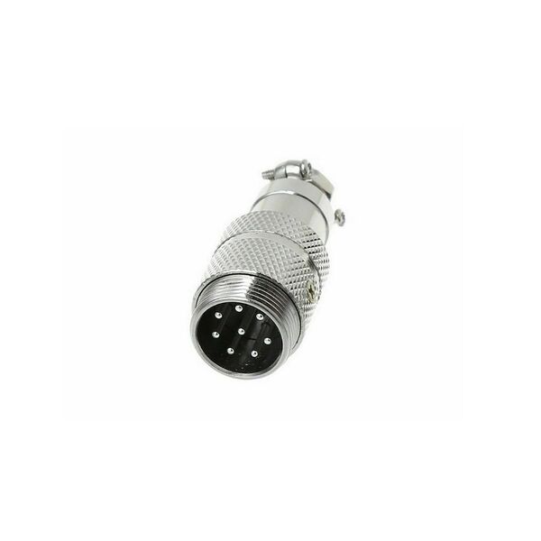 CONNETTORE PER MICROFONO RADIO VHF UHF HF SPINA VOLANTE 8 POLI MASCHIO