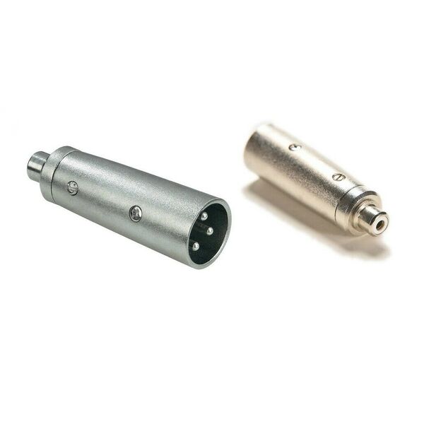 Adattatore Connettore Audio Cannon Jack XLR maschio 3 poli - RCA femmina