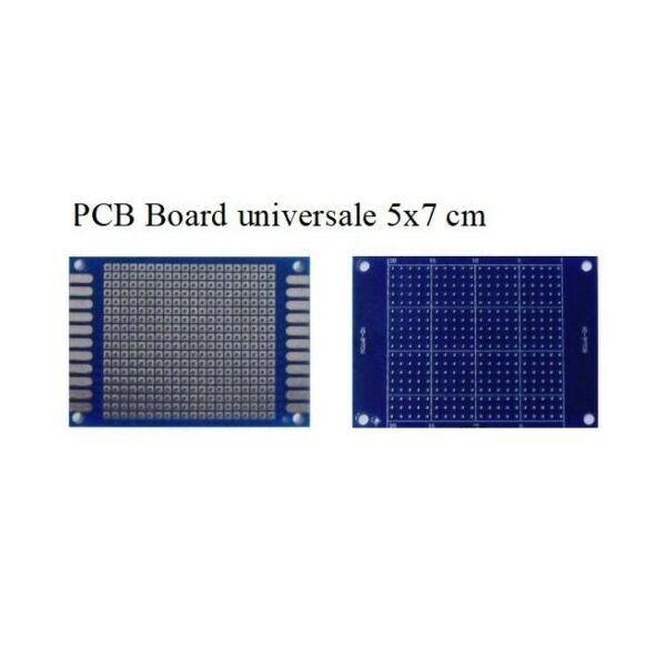 BASETTA PCB MILLEFORI MILLE FORI IN VETRONITE 50X70mm PIASTRA FORATA