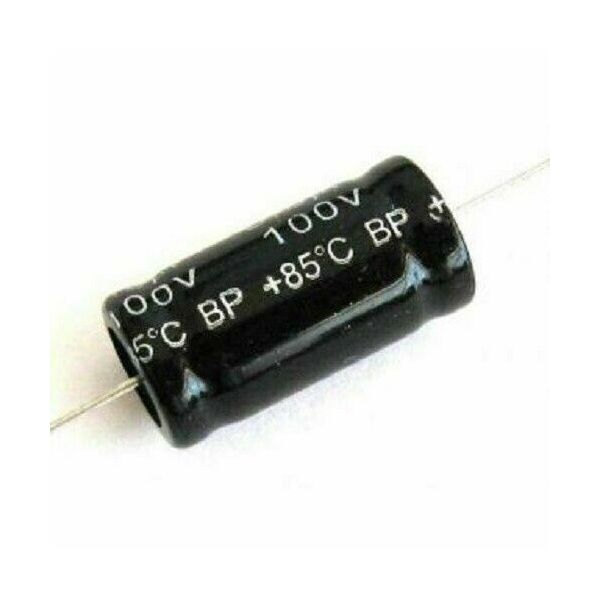 Condensatore 2,2uF 100V NP Non Polarizzato 85° Assiale 26x13mm per Tweeter