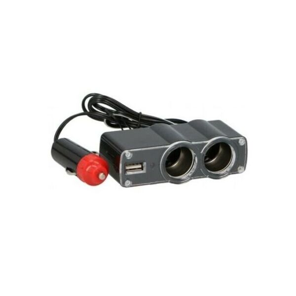 Splitter Spinotto doppio Accendisigari da auto con presa USB