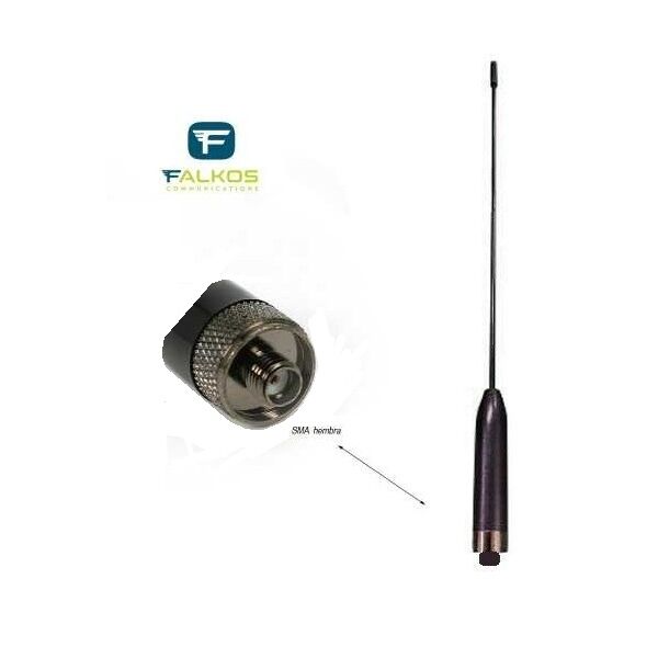 HSMA-3F ANTENNA PER PORTATILI VHF/UHF 144 430 Mhz Attacco SMA Reverse