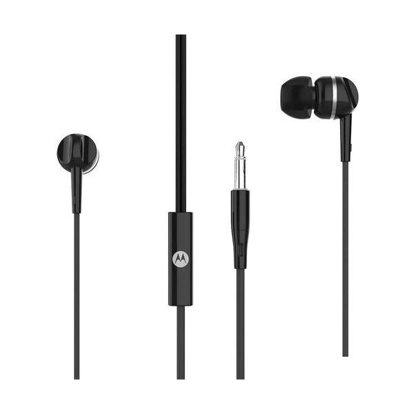 Auricolari Motorola Mod.Pace105 colore Nero con Microfono jack 3,5mm
