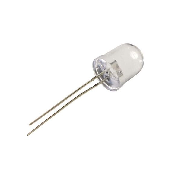 Diodo LED 10mm trasparente – blu alta luminosita’ superluminoso