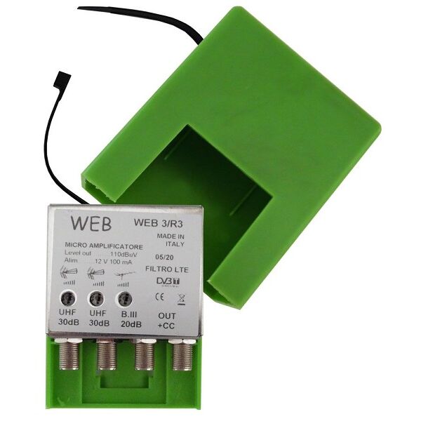 Amplificatore Antenna TV da palo Web3 / R3