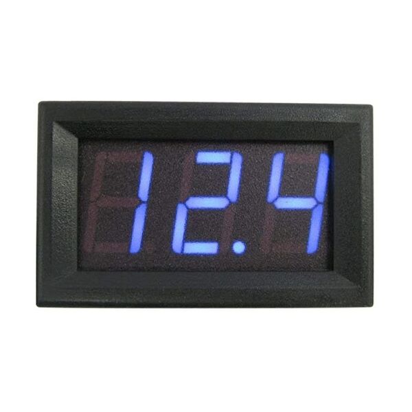 Voltmetro digitale display led blu DC 0-30V 3 fili