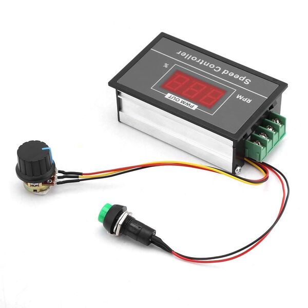 Regolatore di velocità con Display Digitale controllo velocità motore PWM con Interruttore DC