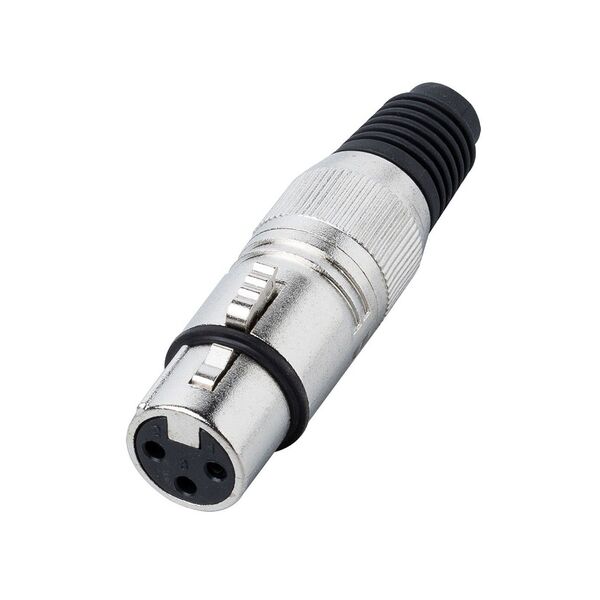 Connettore Spina Jack Cannon XLR Femmina 3 poli per mixer - casse - microfono