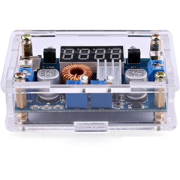 Regolatore di tensione da 5-36V a 1,25-32V DC con display e USB
