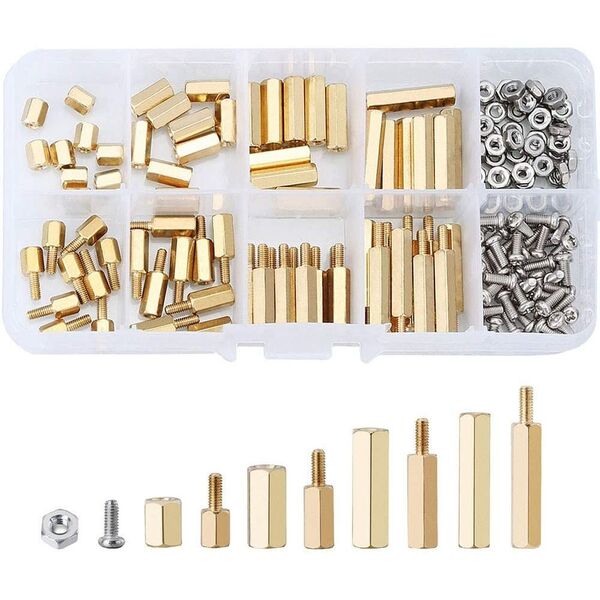 Kit distanziatori 120 pz distanziali M3 varie misure