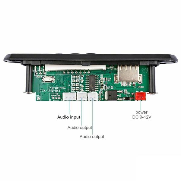 Modulo MP3 WMA con Bluetooth - USB - SD - FM per amplificatore