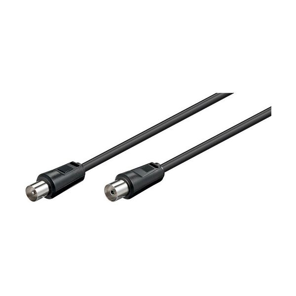 Cavo antenna TV Mascho Femmina m/f Nero 1,5 metri prolunga
