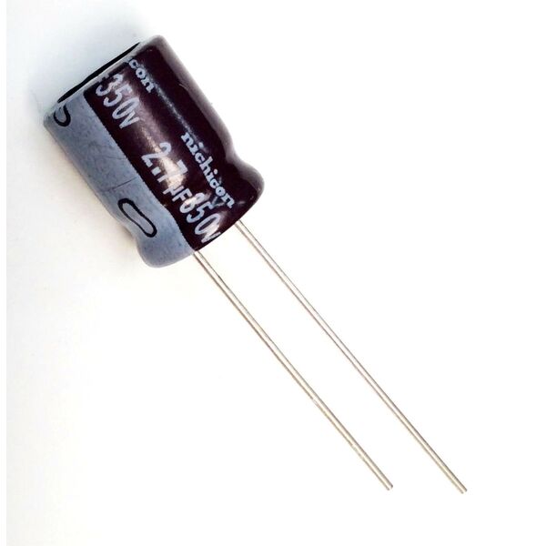 Condensatore Elettrolitico 2,7uF 350V 105°C Radiale 10x13mm Nichicon