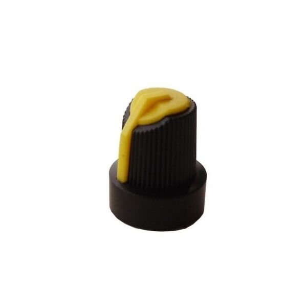 Manopola con indice Giallo Diametro perno 6mm