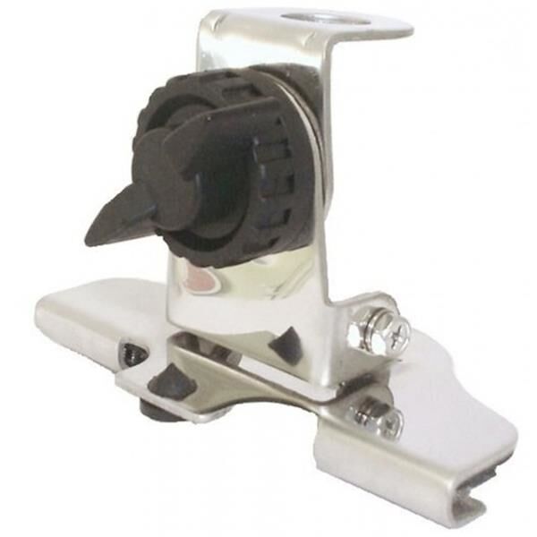 Supporto antenna Staffa per baule AM-206 inclinabile 2 posizioni inox foro 16mm