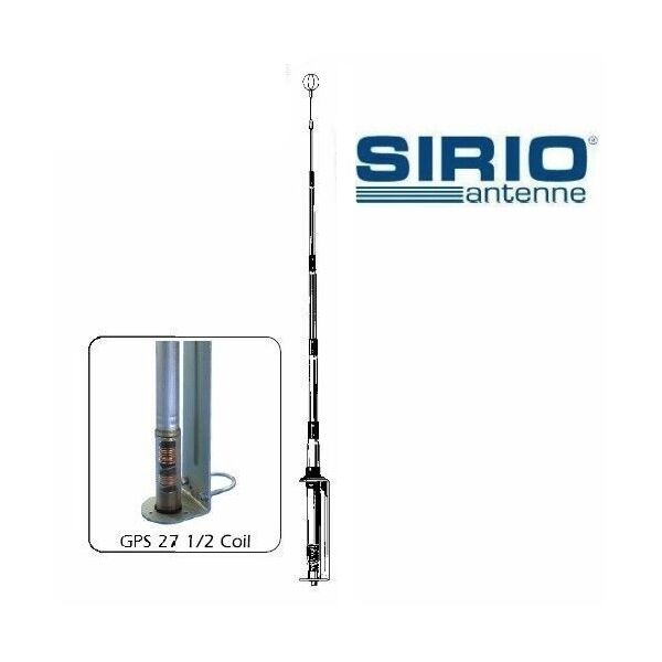 Sirio GPS-27 1/2 Antenna da Base CB 26 - 29 MHZ SENZA RADIALI