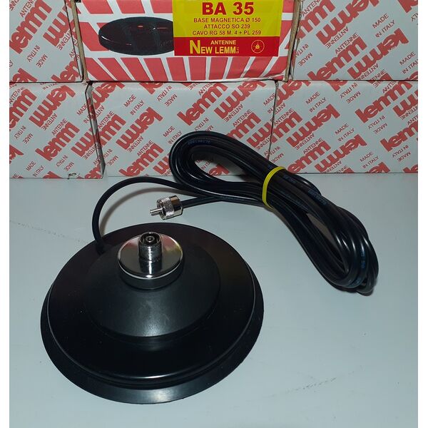 LEMM BA-35 BASE MAGNETICA CALAMITA PER ANTENNA VEICOLARE CB VHF UHF